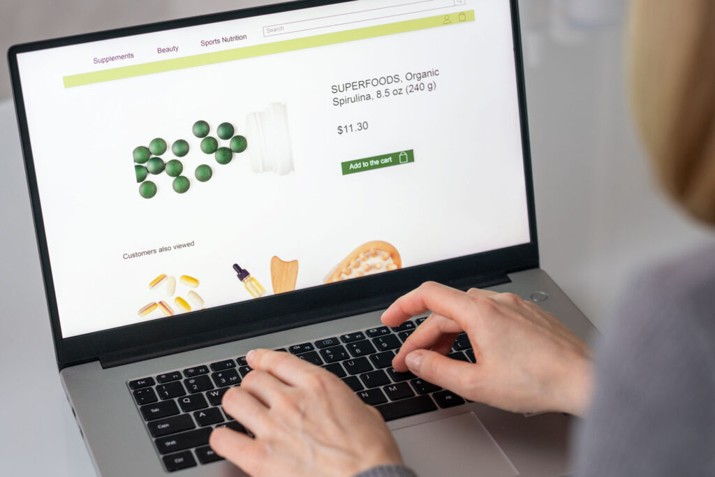 schermata ecommerce