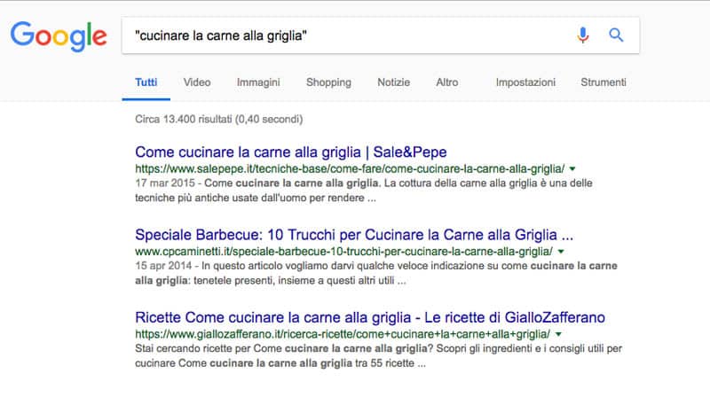 Trucchi ricerca Google