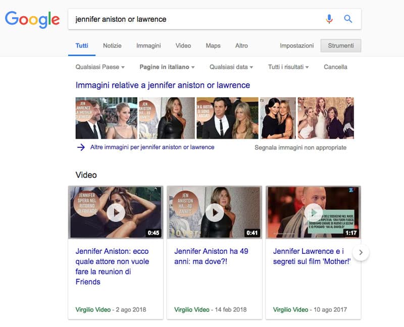 Cercare alternative Google