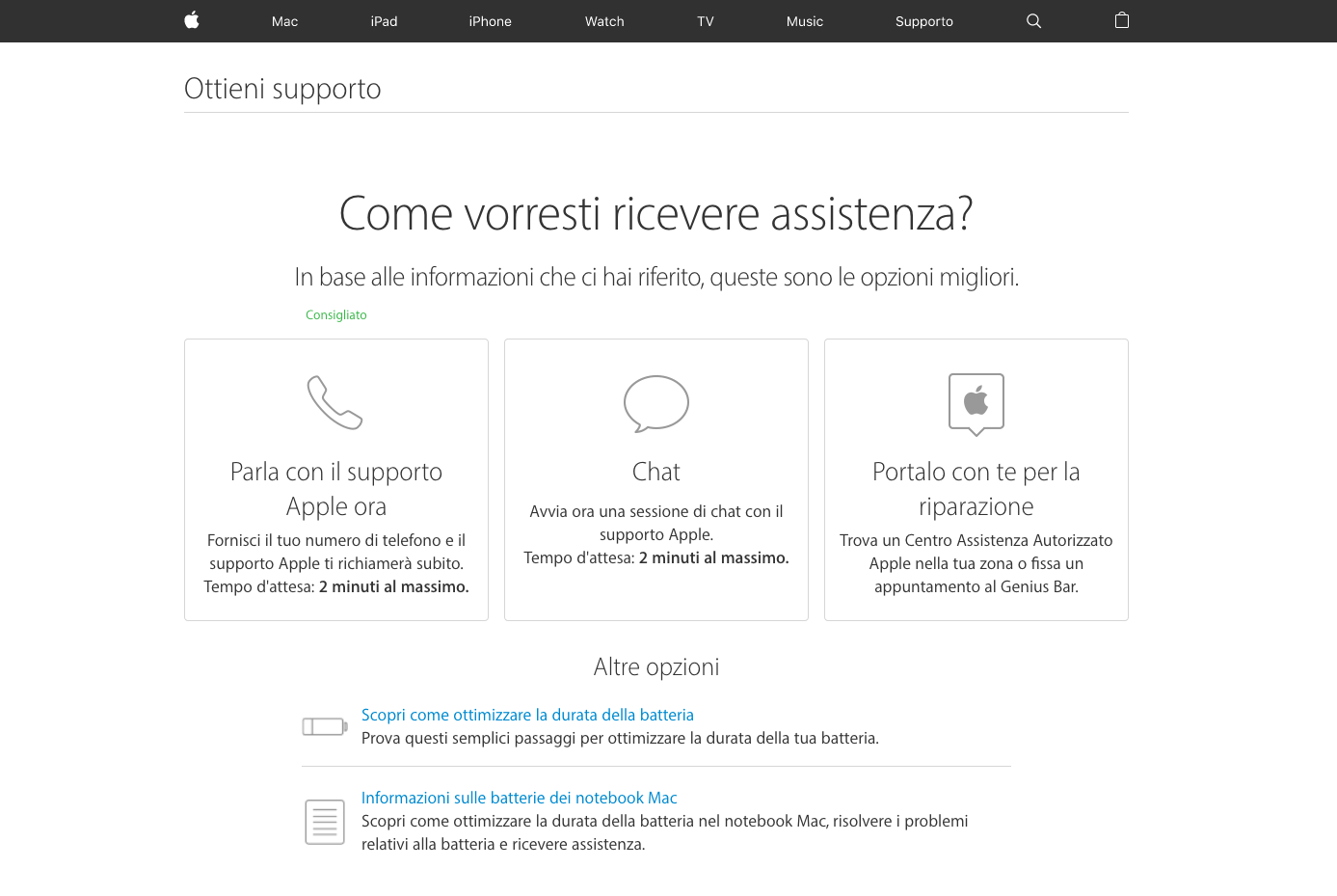 Contatti Apple