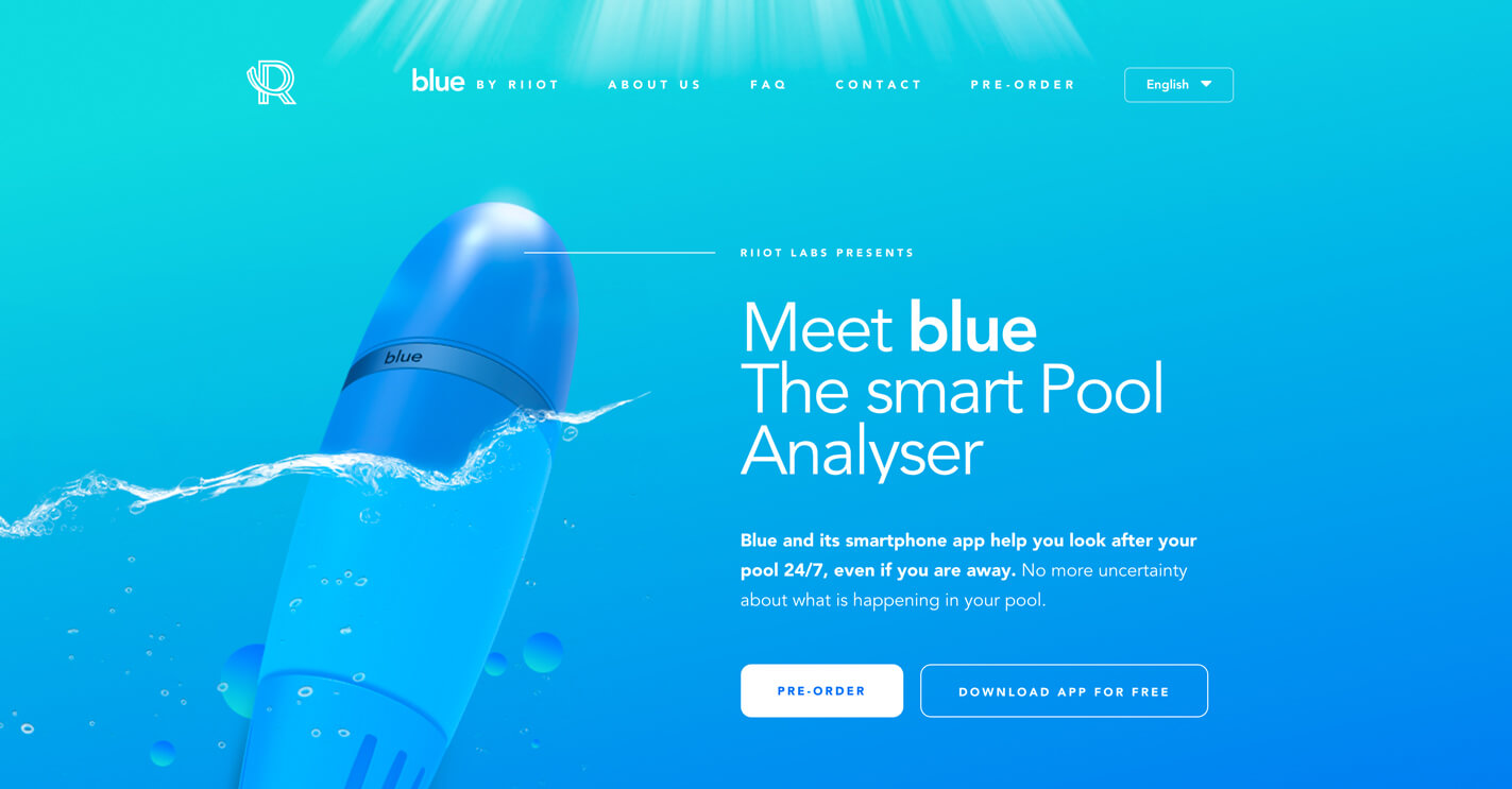 Sito web blu