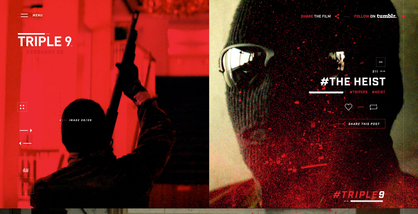 Sito web rosso