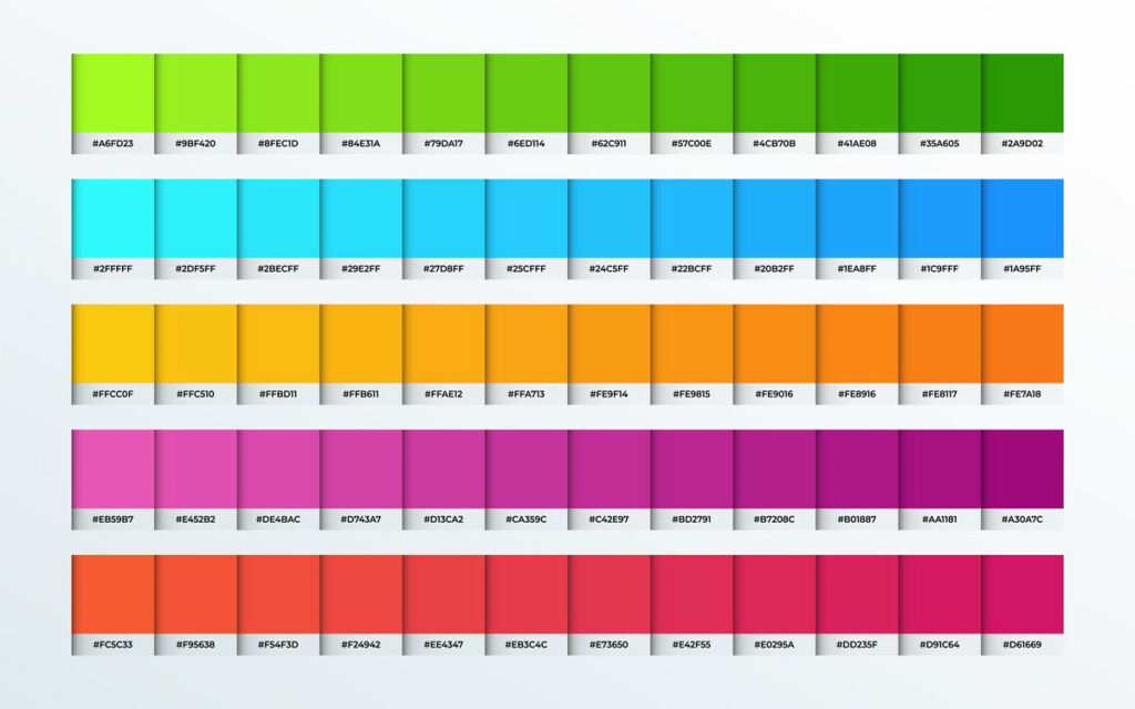 combinazioni colori palette