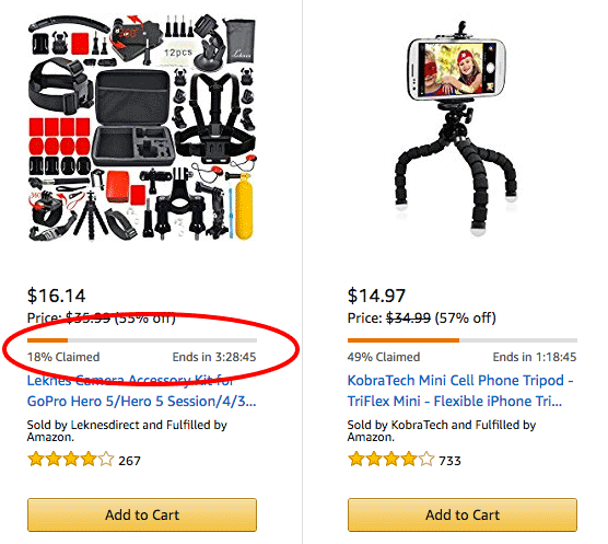 esempio di FOMO amazon