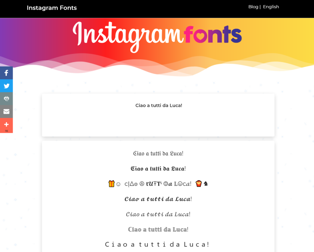 Font Instagram igfont