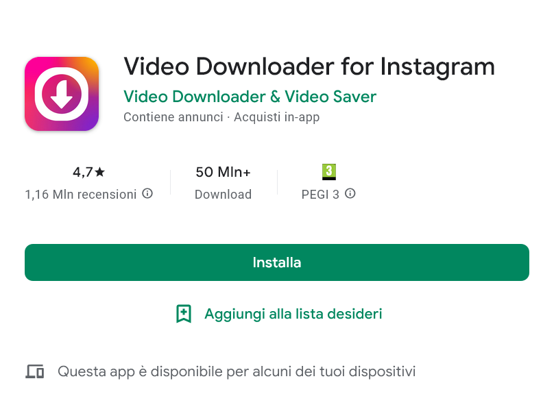 scaricare storie instagram android