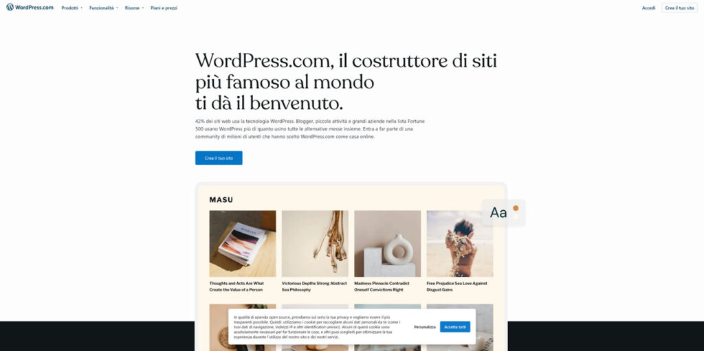 wordpress gratuito