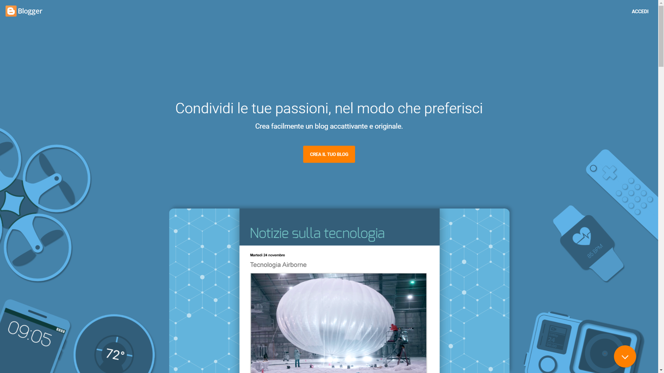 come creare un blog blogger