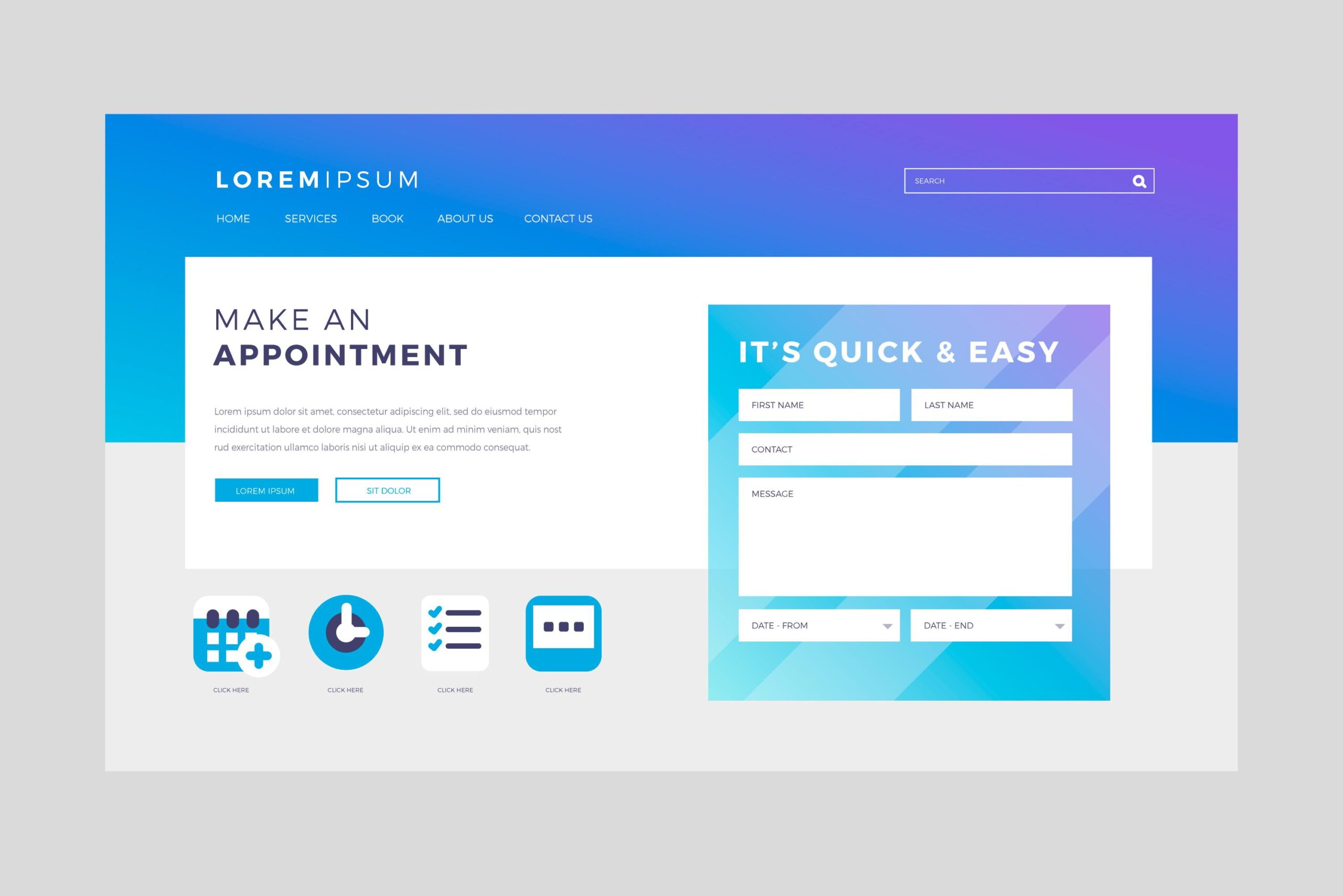 esempio landing page