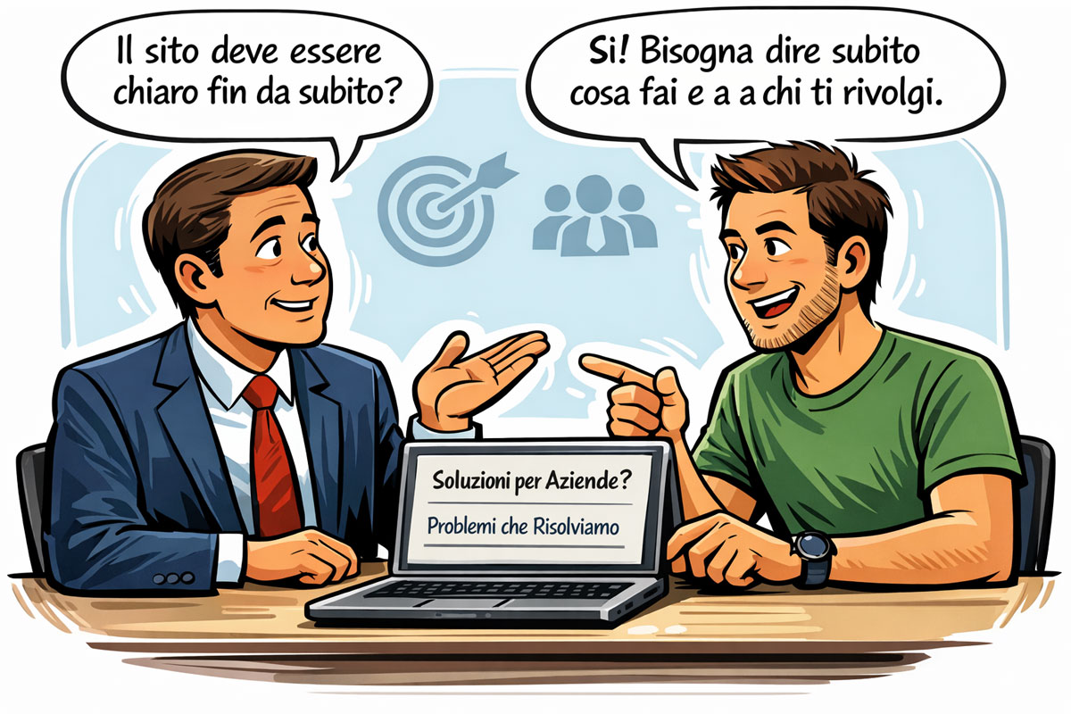 caratteristica sito web chiarezza